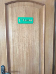 Placa para quarto com nome